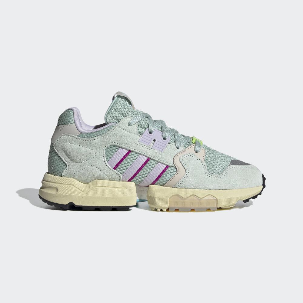 Adidas Women's ZX Torsion Originals Shoes Green/Grey Green/Purple Ireland EF4378